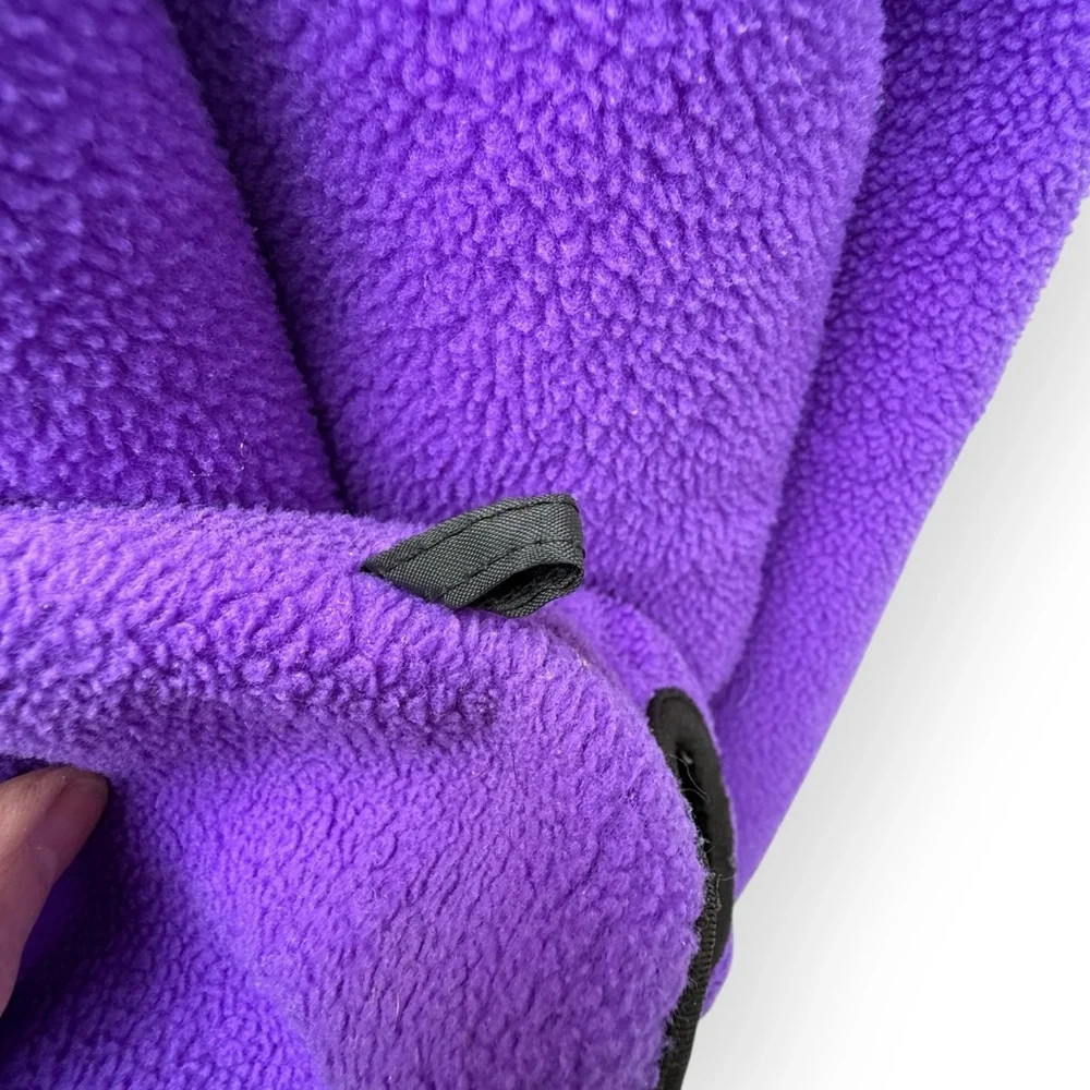 Vintage Columbia 90s Fleece Full Zip Sweater Jacket Made in USA Purple XL Tall